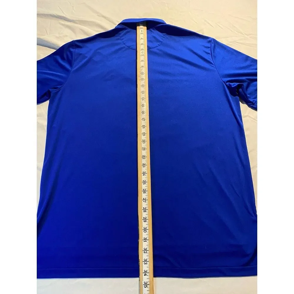 Ralph‎ Lauren Polo Golf Shirt Mens XL Blue 2015 US Open Chambers Bay Performance